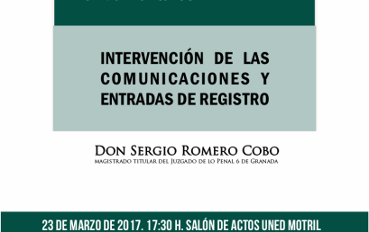 Conferencia: Diligencias de investigación en relación con los derechos fundamentales.