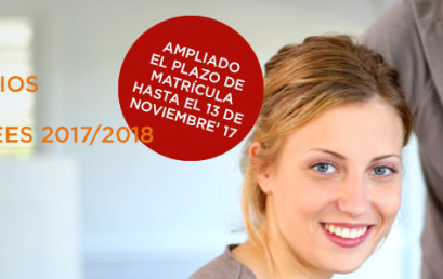 Ampliado el plazo de matrícula hasta el 13 de noviembre.